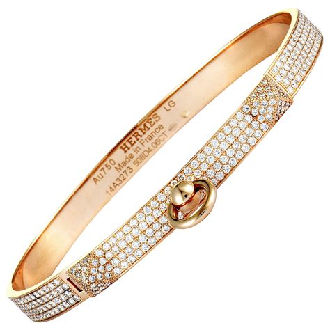 hermes kelly bracelet diamond|hermes kelly bracelet rose gold.